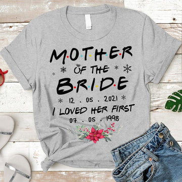 Custom Father Mother Brother Sister Aunt Uncle Son Daughter Of The Bride Groom I Loved Her Him First With Wedding Date And Birth Date For Family Member, LIHD