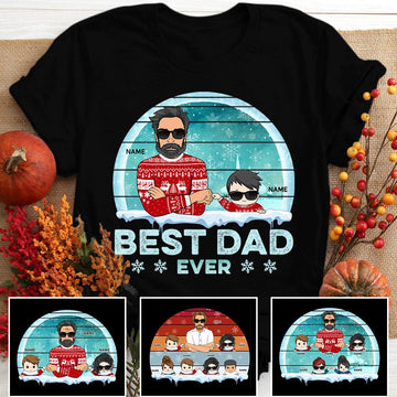 Best Dad Ever Personalized Shirt, UOND