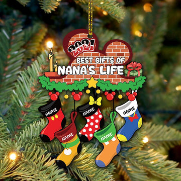 Best Gifts of Nana's Life Personalized Acrylic Ornament, PHTS, Made By Acrylic And One Side Print