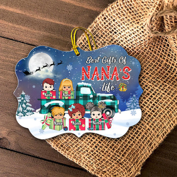 Best Gifts Of Grandma's Life Truck Christmas Personalized Ornament For Grandma HN98 HUTS