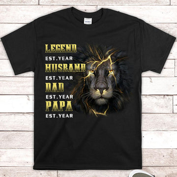 Custom Shirt Gift for Papa, Grandpa, PopPop, From Legend to Papa, Nickname Can Be Changed, HN98, LIHD
