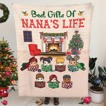 Best Gifts Of Grandma's Life Cozy Christmas Personalized Blanket For Grandma Vr2, HN98, TRNA