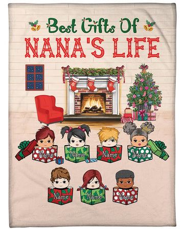 Best Gifts Of Grandma's Life Cozy Christmas Personalized Blanket For Grandma Vr2, HN98, TRNA