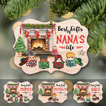 Best Gifts Of Grandma's Life Fireplace Cozy Christmas Personalized Ornament For Grandma, HN98, TRNA