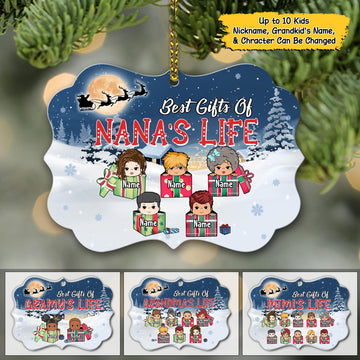 Best Gifts Of Grandma's Life Christmas Town Landscape Personalized Ornament For Grandma, HN98, HUTS