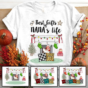 Best Gifts Of Nana's Life Socks And Pillow Christmas Personalized Shirts PHTS