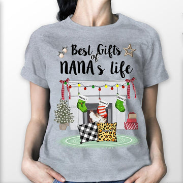 Best Gifts Of Nana's Life Socks And Pillow Christmas Personalized Shirts PHTS