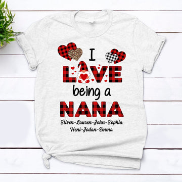 Custom I Love Being Grandma Gnomie Valentine Shirt - Shirt for Grandma - HUTS