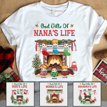 Best Gifts Of Grandma's life Christmas Personalized Shirt For Grandma LOQN HN98