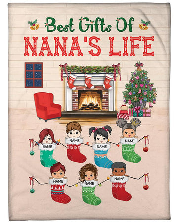 Best Gifts Of Grandma's Life Cozy Christmas Personalized Blanket For Grandma Vr1, HN98, TRNA