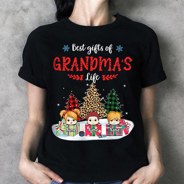 Best Gifts Of Grandma's Life Wonderful Christmas Personalized Shirt For Grandma, HN98, LOQN