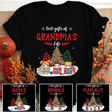 Best Gifts Of Grandma's Life Wonderful Christmas Personalized Shirt For Grandma, HN98, LOQN